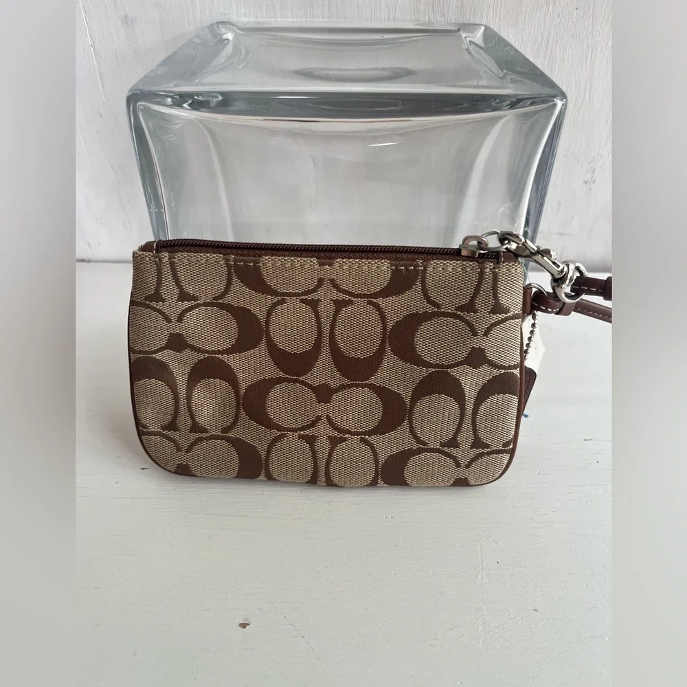 COACH Signature Small Coin Wallet